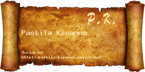 Pastila Kisanna névjegykártya
